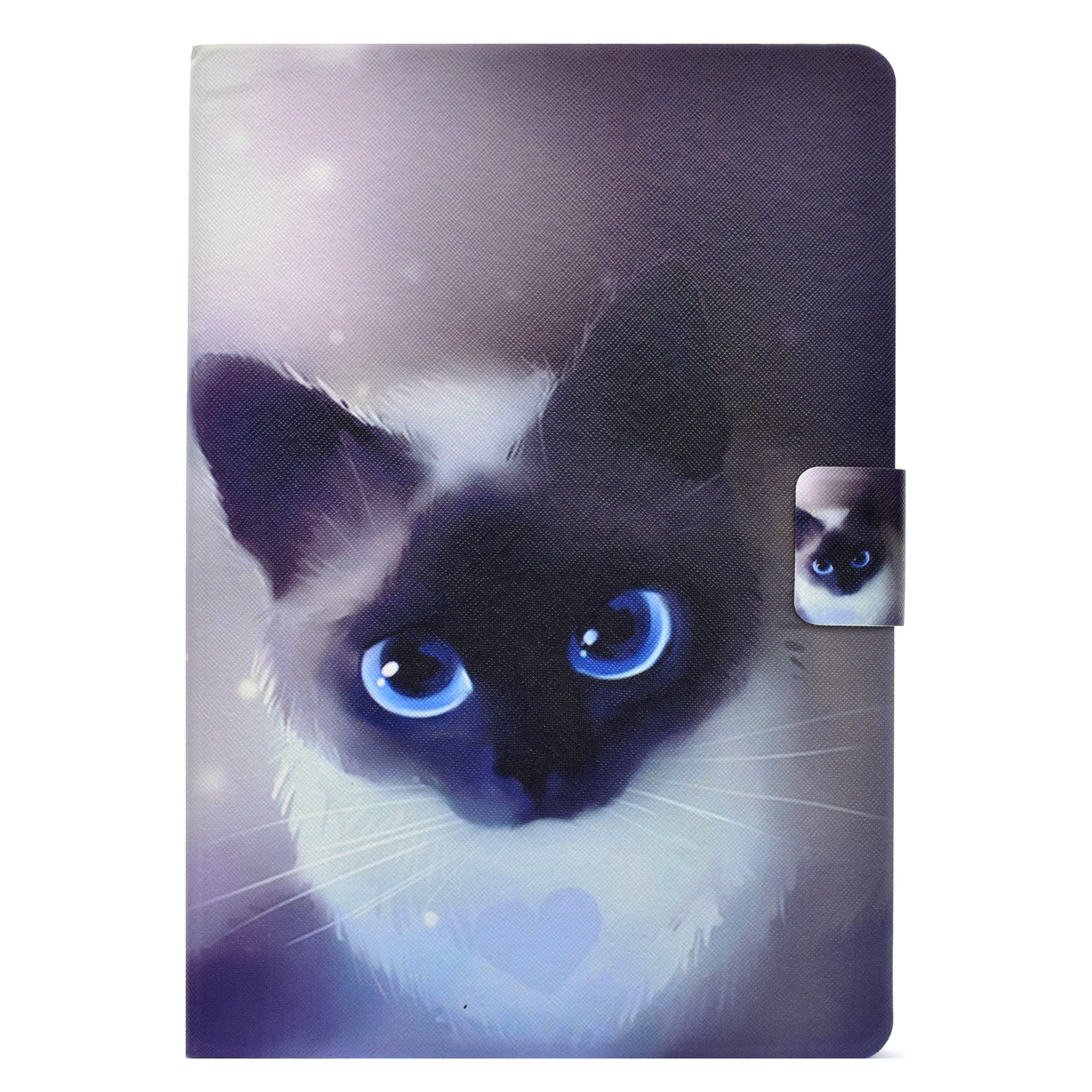 Case for All New Kindle Paperwhite 2018 Release,PU Leather Multi-Angle Viewing Stand Smart Auto Sleep/Wake Protective Stand Cover with Magnetic Clasp (10th Generation-2018)-Blue eyes cat