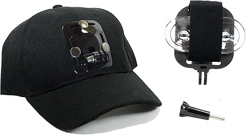 Miniatura 5 de Gorra de béisbol compatible con smartphone o cámara GoPro. Compatible con cualquier teléfono celular o cámara de acción. iPhone, Samsung, Nokia,