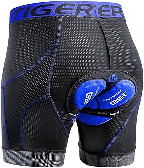 X-TIGER Men's Cycling Underwear Shorts 5D Padded Gel,MTB Biking Shorts Pants with Breathable,Adsorbent Design