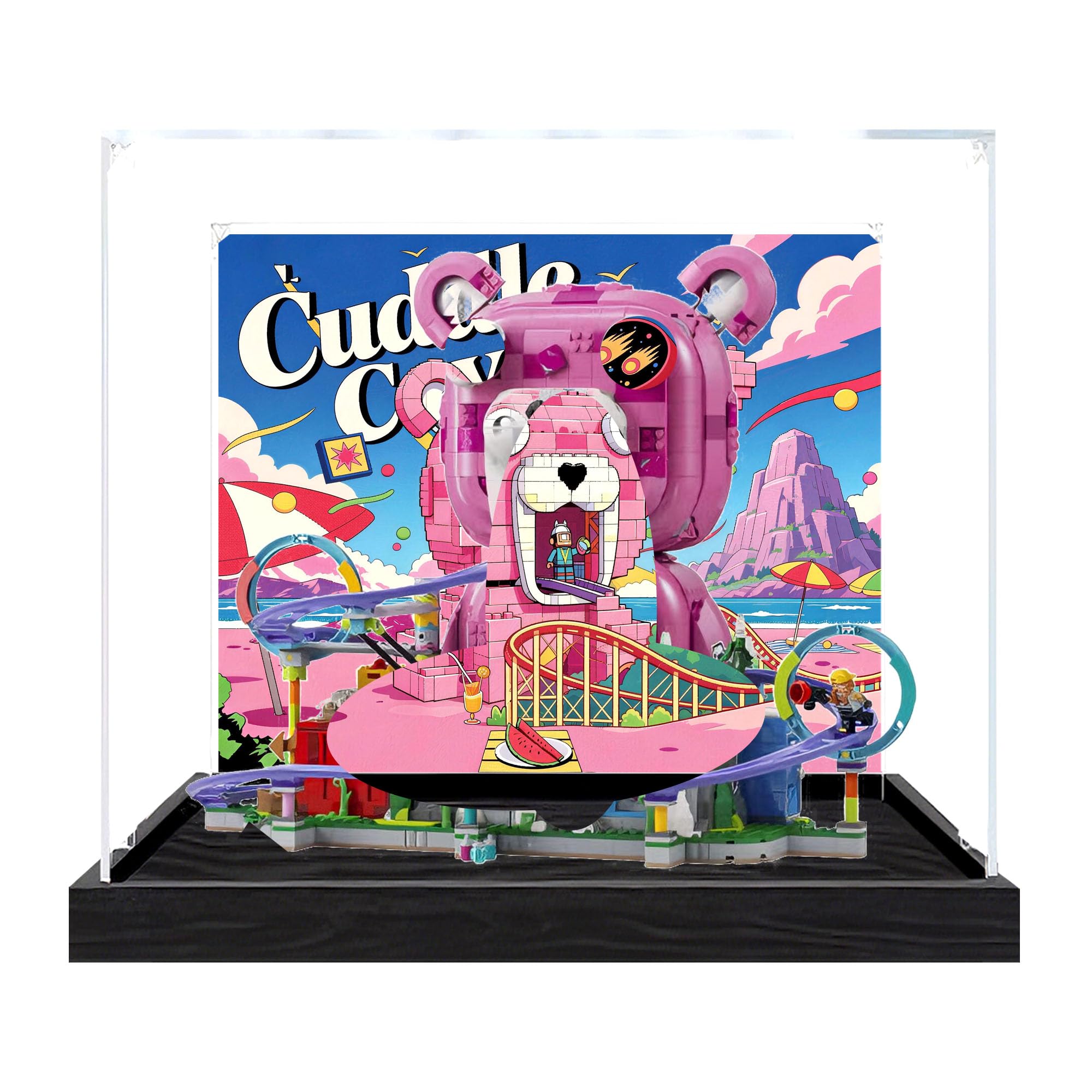 Clear Acrylic Showcase Box for Le-go 77082 Sets (Background 1)