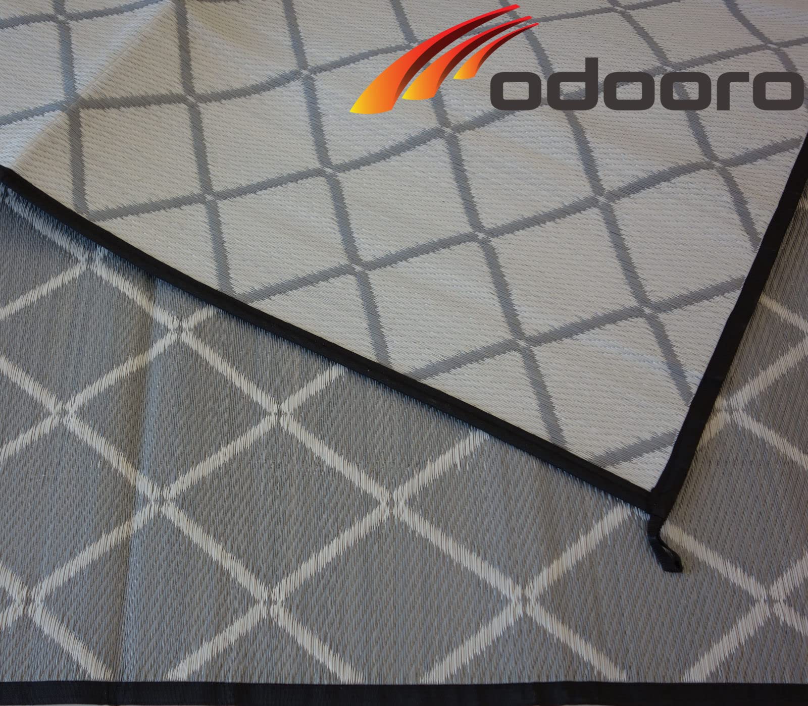 Outdoor Teppich Camping Matte ´´´odooro WAVETEX DIAMOND 2,7m x 3m anthrazit-grau | VIELE GRÖSSEN + FARBEN | 450 g/m² Zeltteppich Vorzelt Teppich Garten Spieldecke Wohnwagen Camper | PREMIUM
