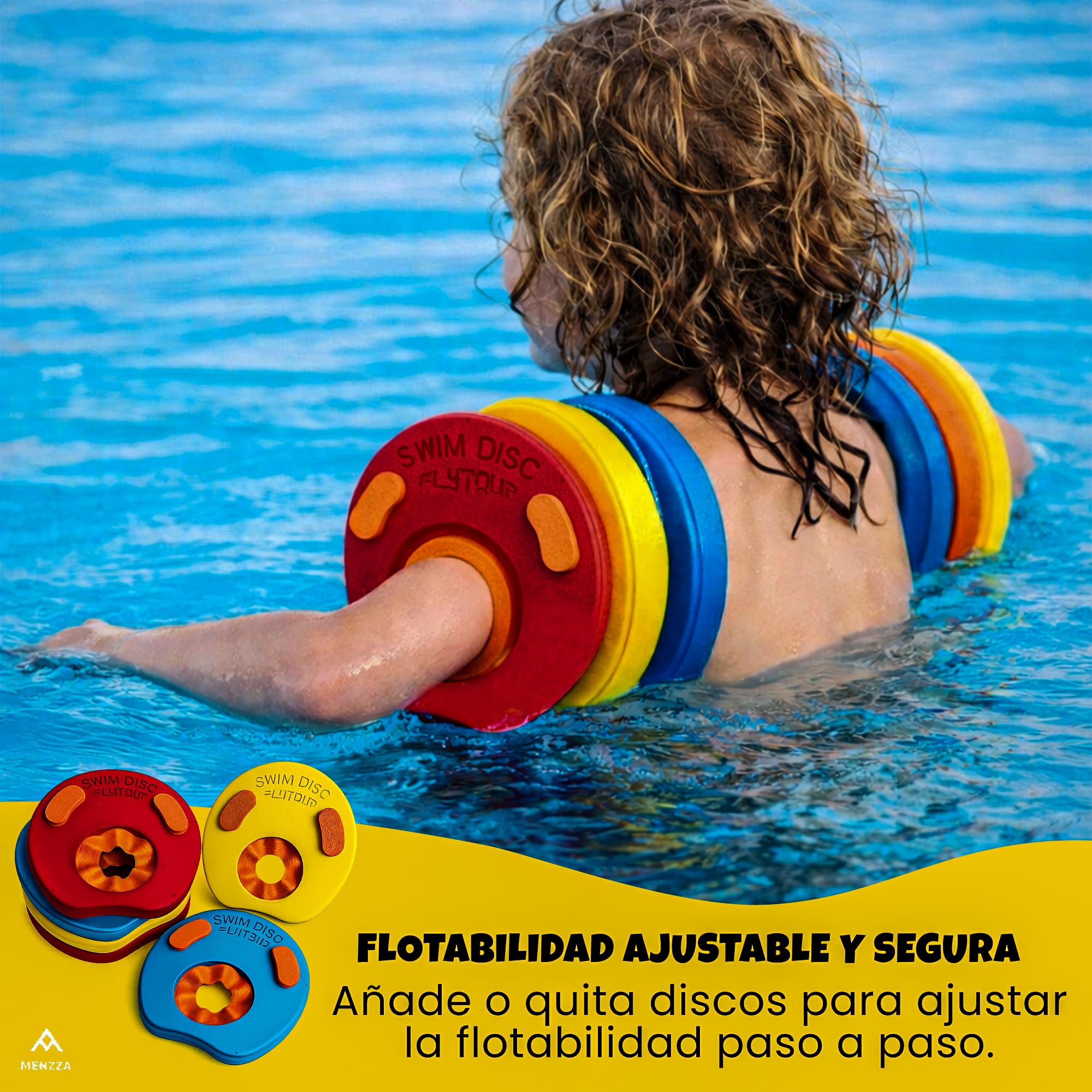 Manguitos Delphin para Piscina Bebe + Bolsa Transporte Secado Rapido I 6 PCS I Flotador Bebe Evita Rozaduras I Flotadores De Piscina Ideales para Natacion I Juguetes Piscina Bebe 2 años.