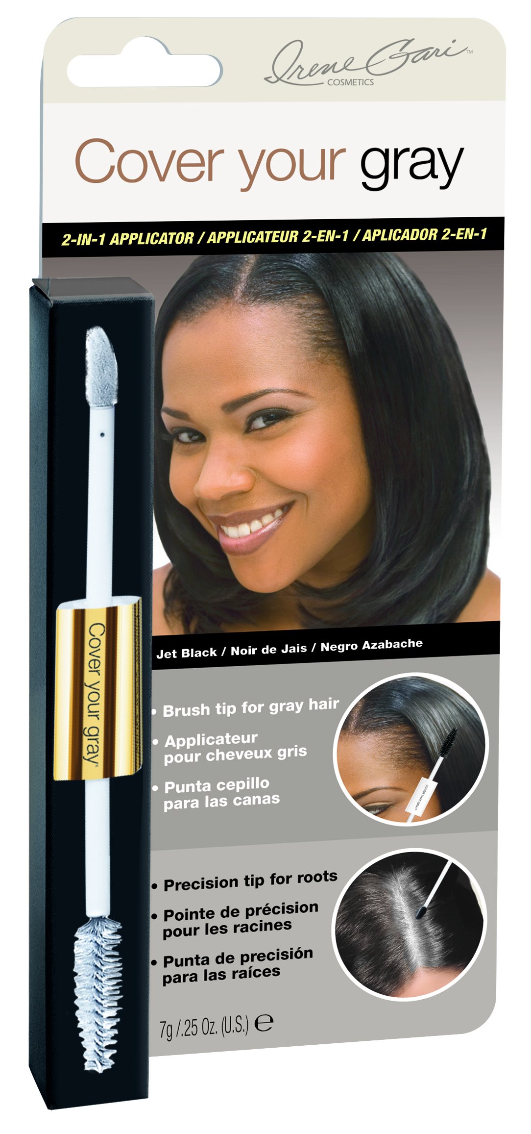 Cover Your Gray 2 in 1 Touch-Up Wand, Black