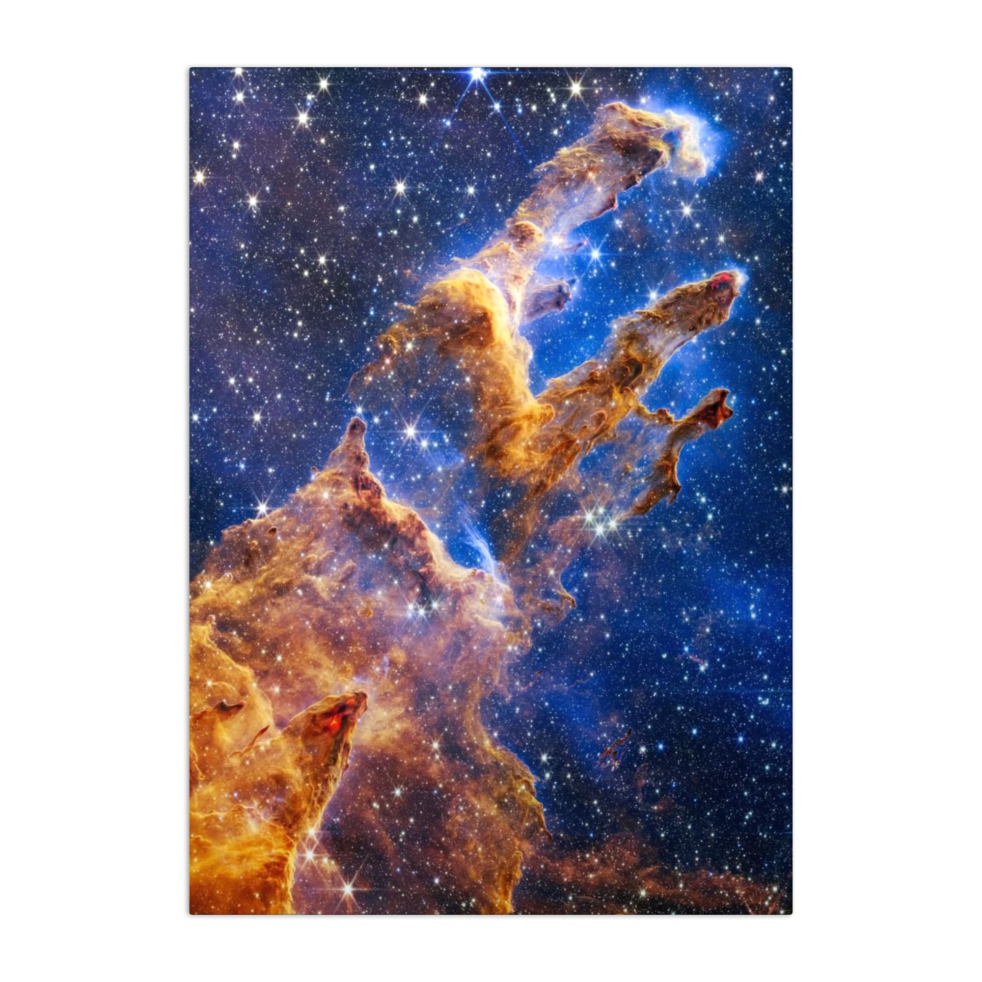 Displate NASA Metallposter NASA Poster Zimmer Poster NASA Merch Zimmer Plakat wandbilder deko NASA Bilder Poster NASA Deko - James Webb Telescope Photos - Pillars of Creation Poster 45 cm x 32 cm