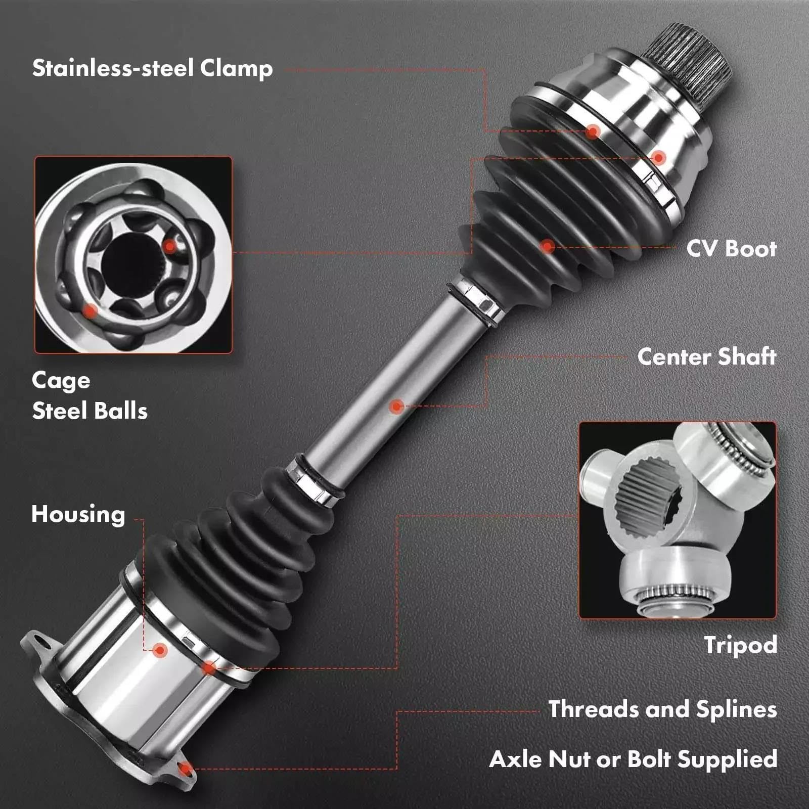 Árbol De Transmisión 2X Conjunto De Eje CV para VW para Passat Manual Delantero Izquierdo Y Derecho
