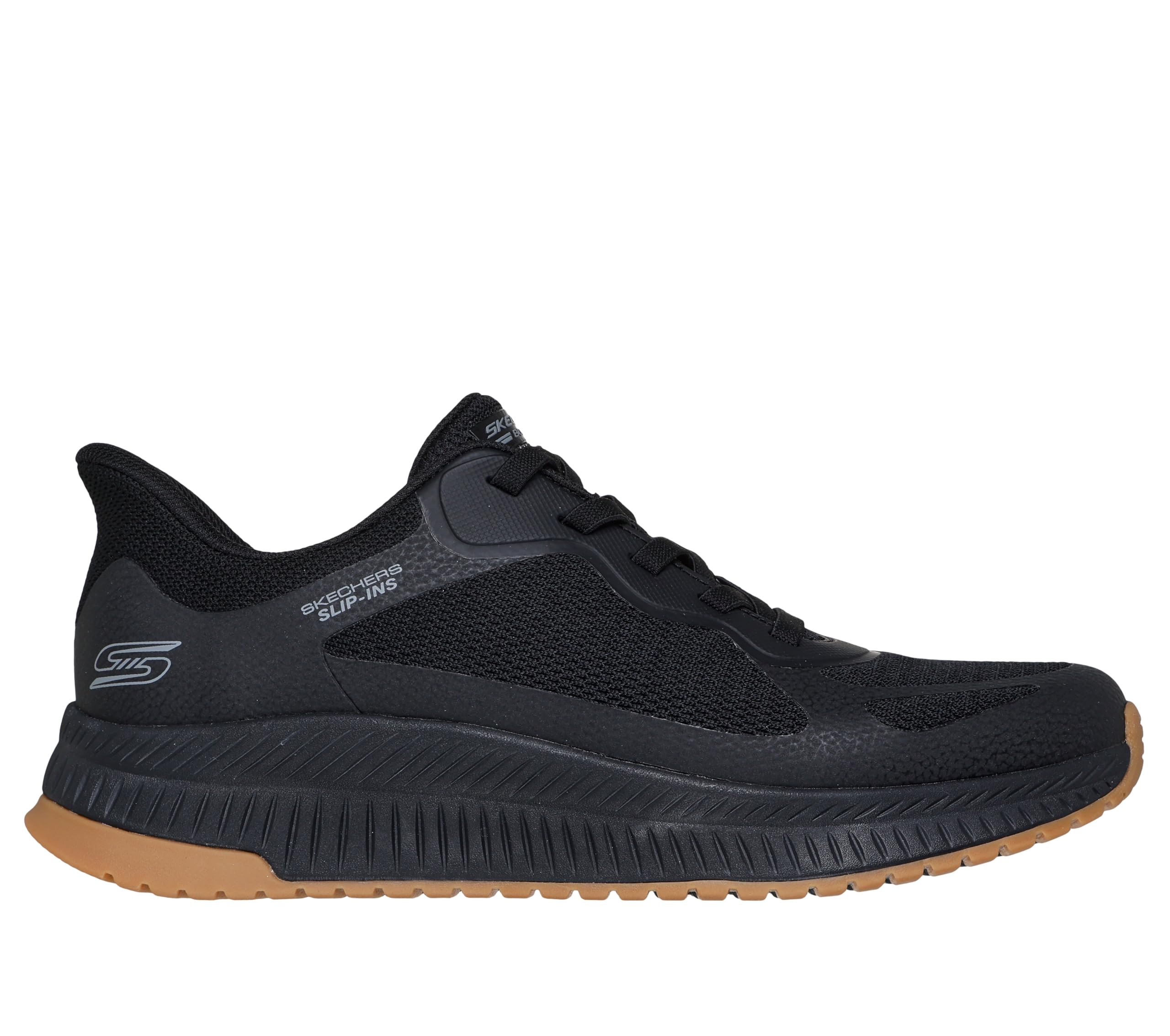 Skechers Herren Bobs Squad 4 Turnschuhe, Black Mesh, 46 EU – Ansicht 4
