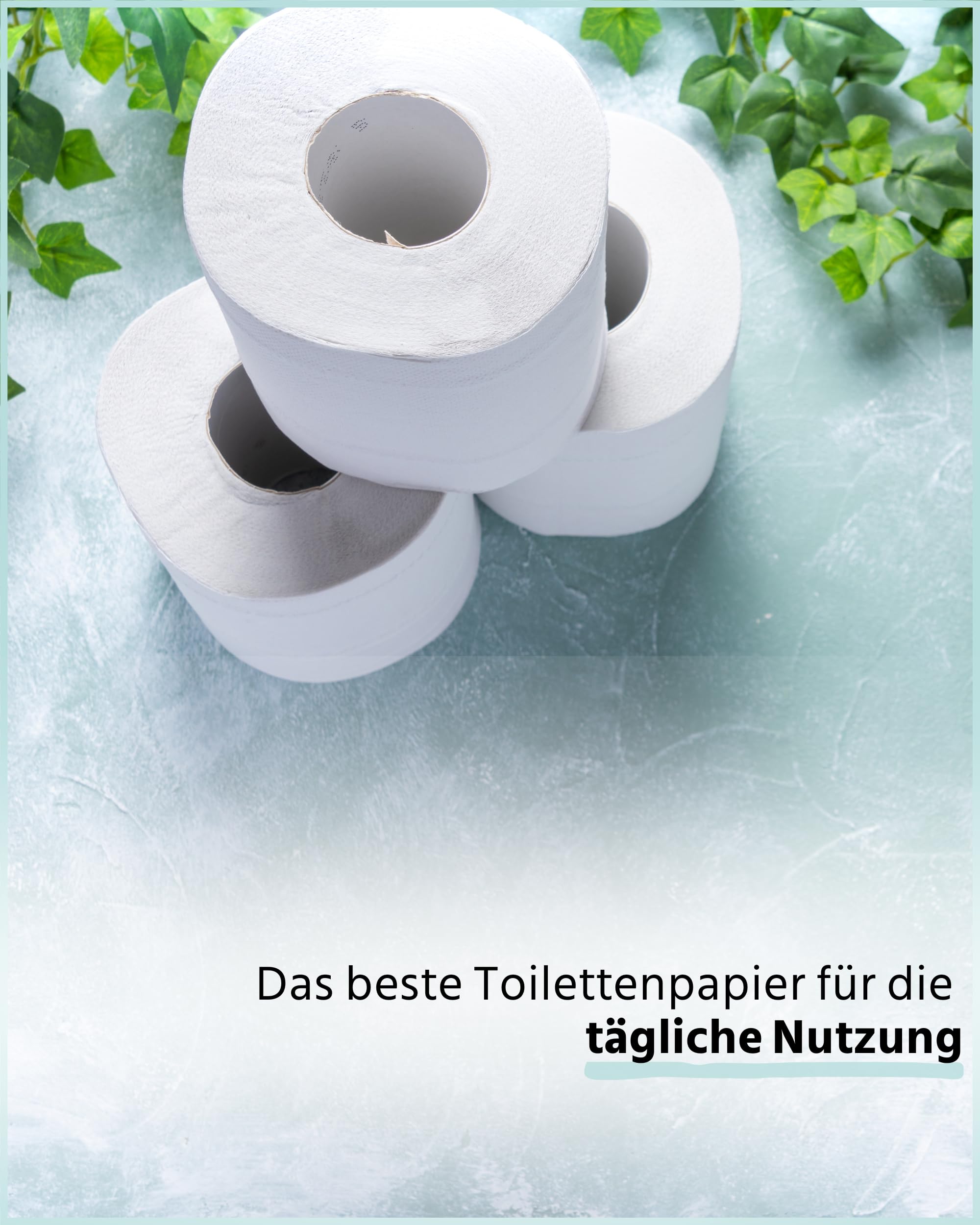 Glücksblatt Toilettenpapier Box, 3-lagig, 75 Rollen x 180 Blatt, 100% Zellstoff, Großpackung, superweiches Klopapier, WC Papier, wiederverwendbarer Vorratskarton