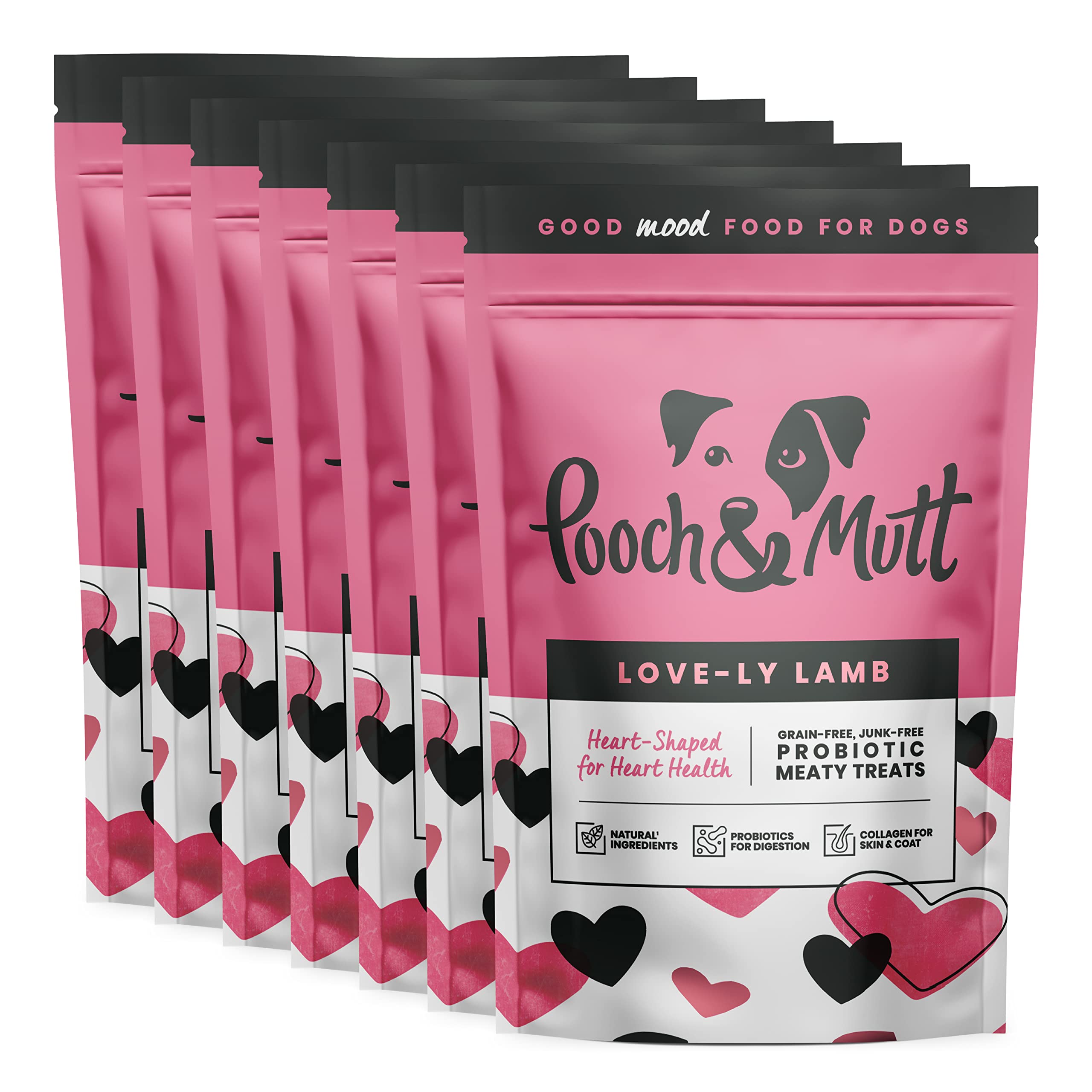 Pooch & Mutt - Love-ly Lamb Meaty Treats for Valentine's Day, case of 7x120g
