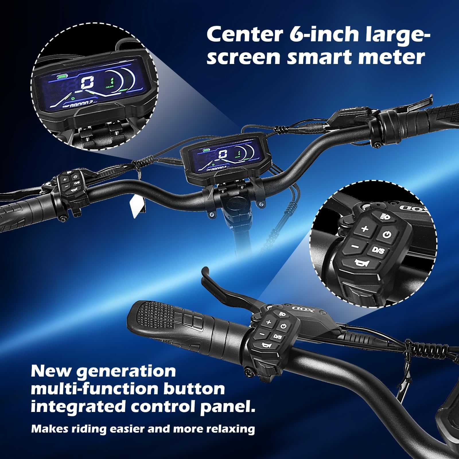 HWWH Patinete Electrico Todoterreno Adultos Scooter Eléctrico Plegable Doble Motor Arranque NFC, Acelerador Rotatorio 11 Pulgadas Neumáticos Todoterreno 60V/40AH Batería de Litio 120 km Duración