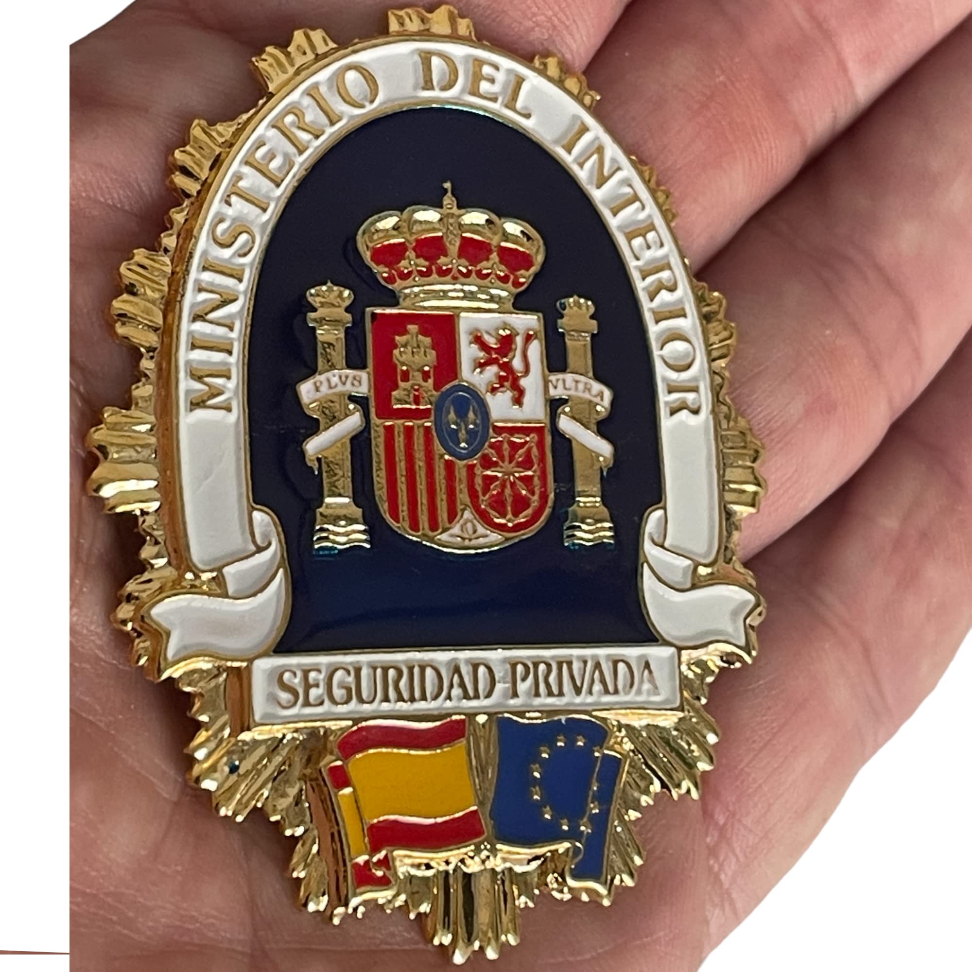 ADCSHOP, Plaque Private Security Ministry of Interior, enamel effect color on metal zamak -measures 6.5 cm - Image 2