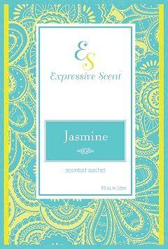Jasmine Scented Sachet Envelope Air Freshener By Expressive Scent - 1 Pack