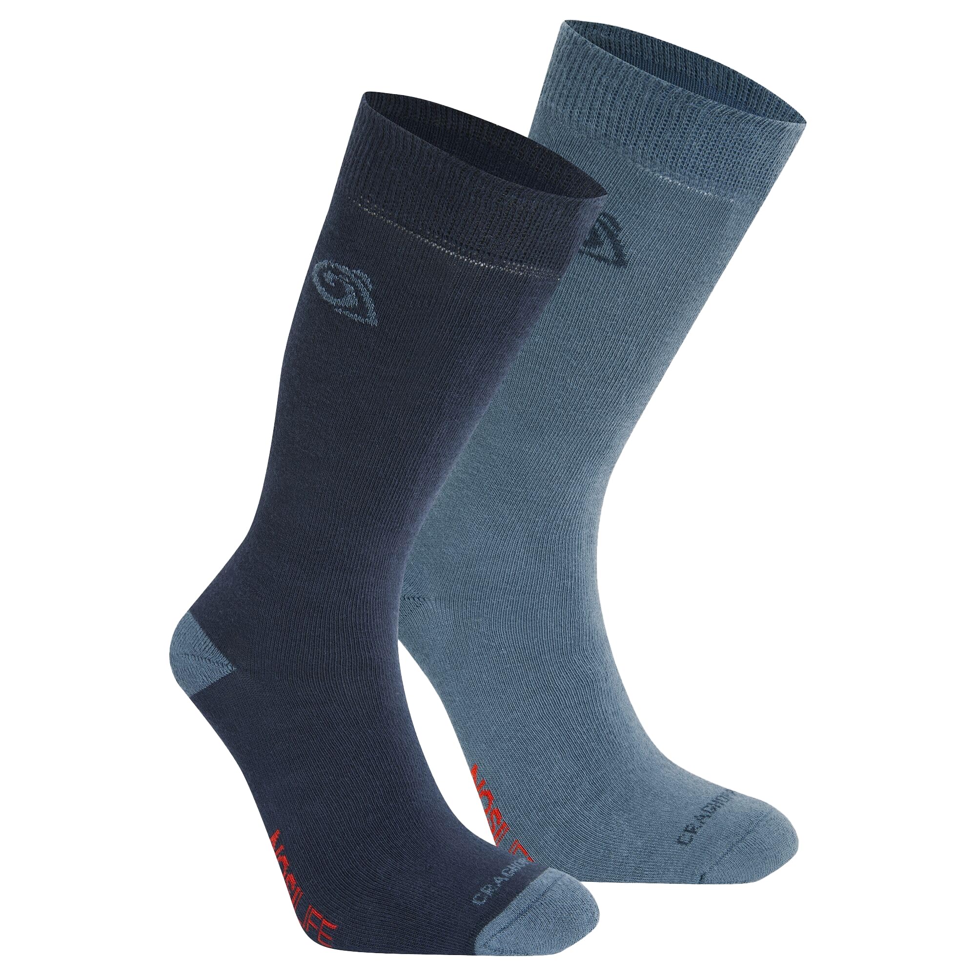 Craghoppers Nosilife Travel Socks 2Pk Men's Trainers, Size In Blue Navy / Blue Stone