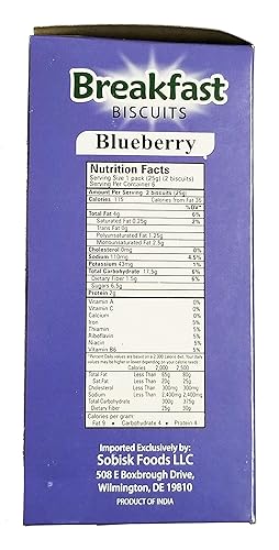 Miniatura 3 de Sobisk Cookies, Galletas de desayuno de arándanos 6 paquetes, 5.3 onzas