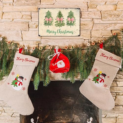 Miniatura 3 de Decoraciones de aula de Navidad, decoraciones de pared de Navidad rosa, decoración de pared chinoiserie, letreros de metal para árbol de Navidad,