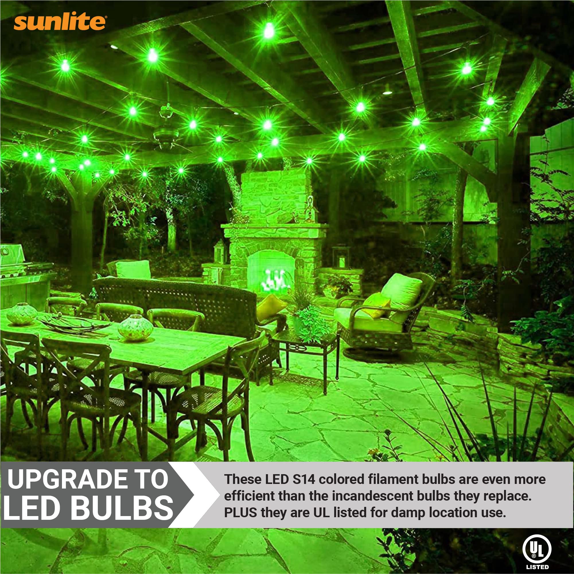 Sunlite - Bombilla LED de filamento