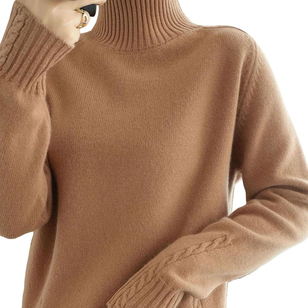 Amazon | [V.for.M] ハーフ タートルネックセーター レディース