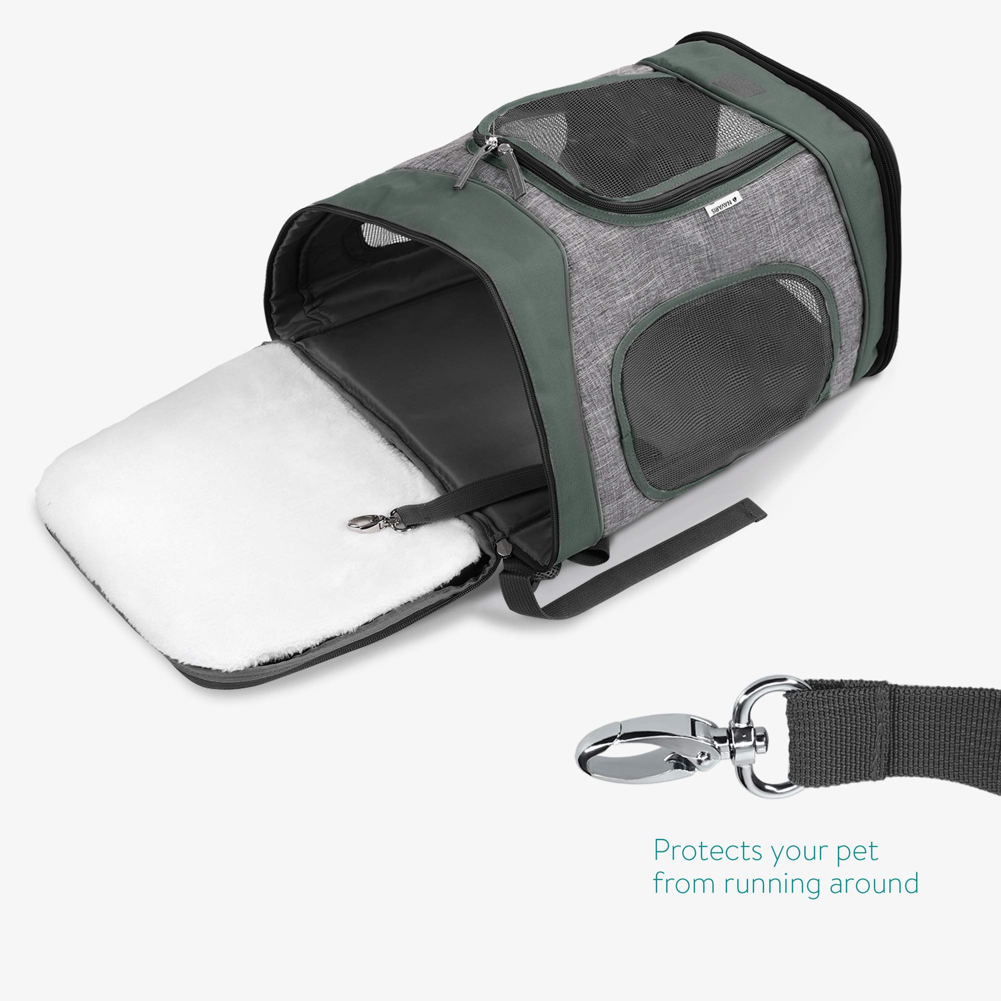 Zaino Trasportino Per Cani E Gatti - Morbido, Traspirante E Pratico Per Viaggi - Foto 7