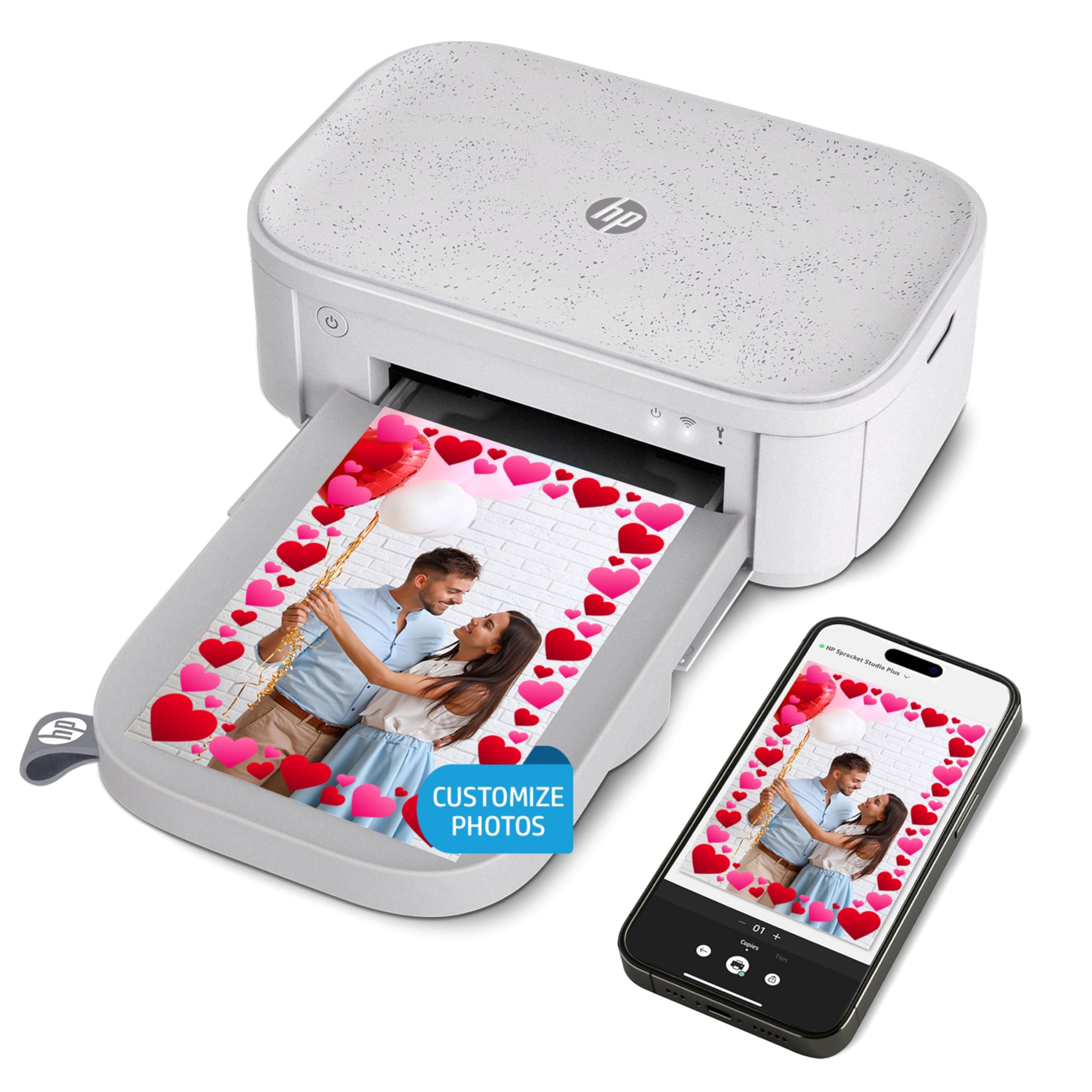 Sprocket Studio Plus 4x6 Wireless Instant Photo Printer, 10 Sheets + Cartridge, Wi-Fi, Premium Dye Sublimation, Compact Home Use, Prints Vibrant Color Pictures, Editing App for Creative Photos