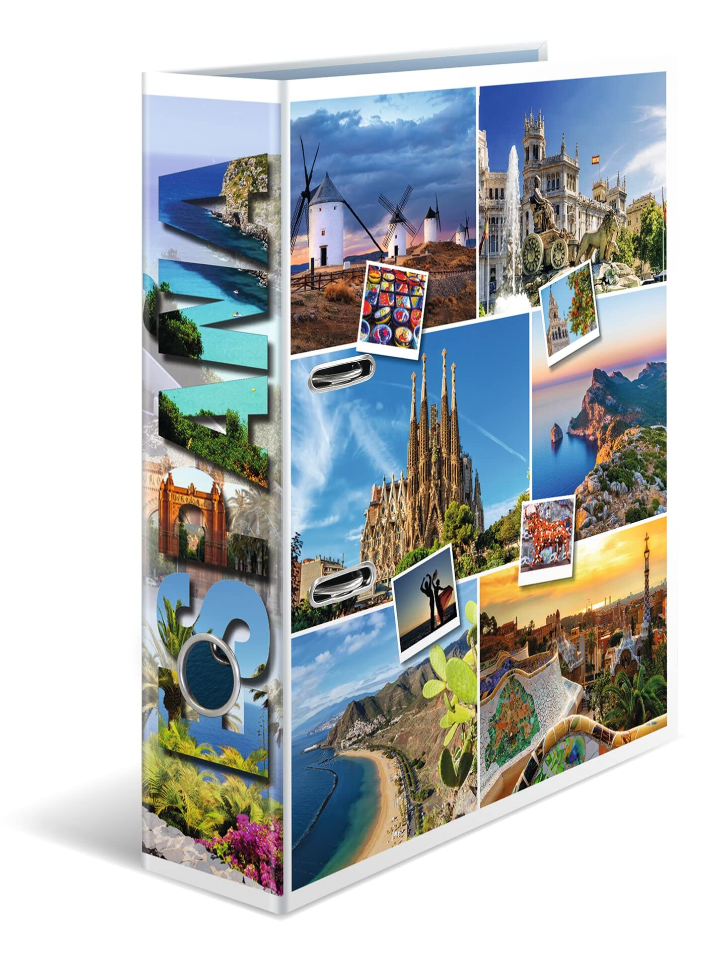 Registratore A Leva HERMA Trend Cities - Motivo New York, Formato A4, Dorso 7cm, Colorato