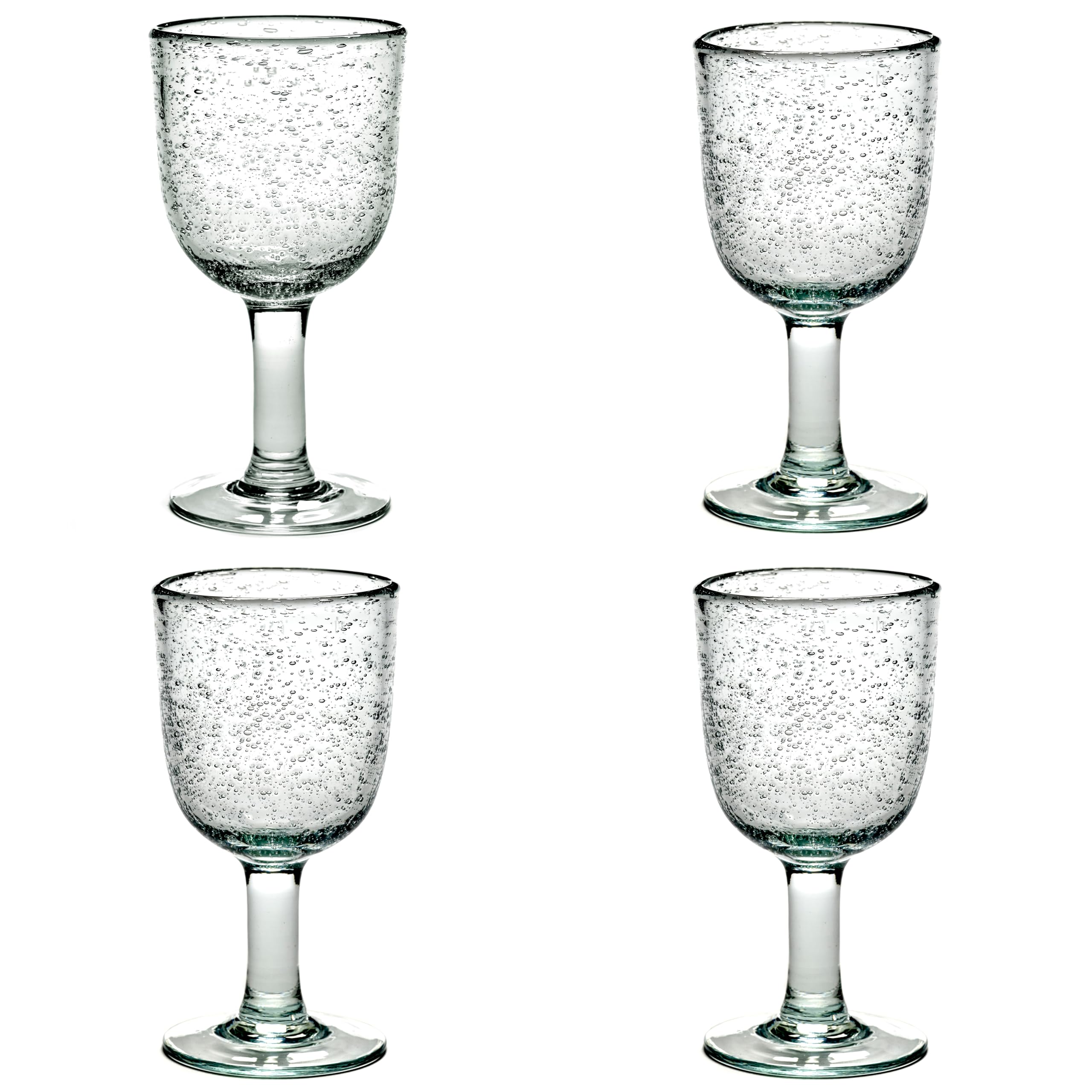 Serax copa de vino blanco con burbujas | Cristalería pura de Pascale Naessens | Elegante copa para vinos blancos | Cristalería transparente para degustación