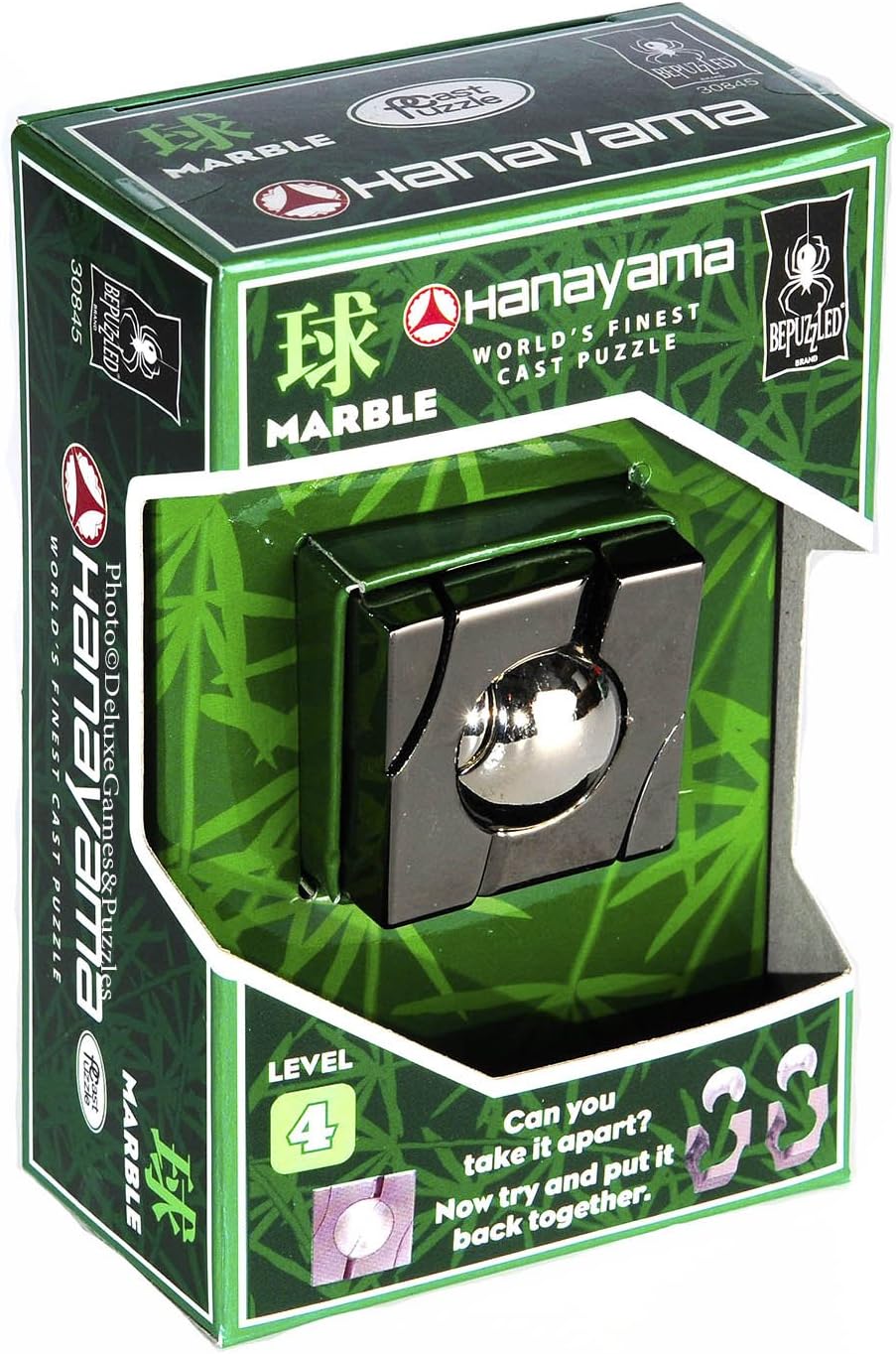 MARBLE Hanayama Cast Metal Brain Teaser Puzzle