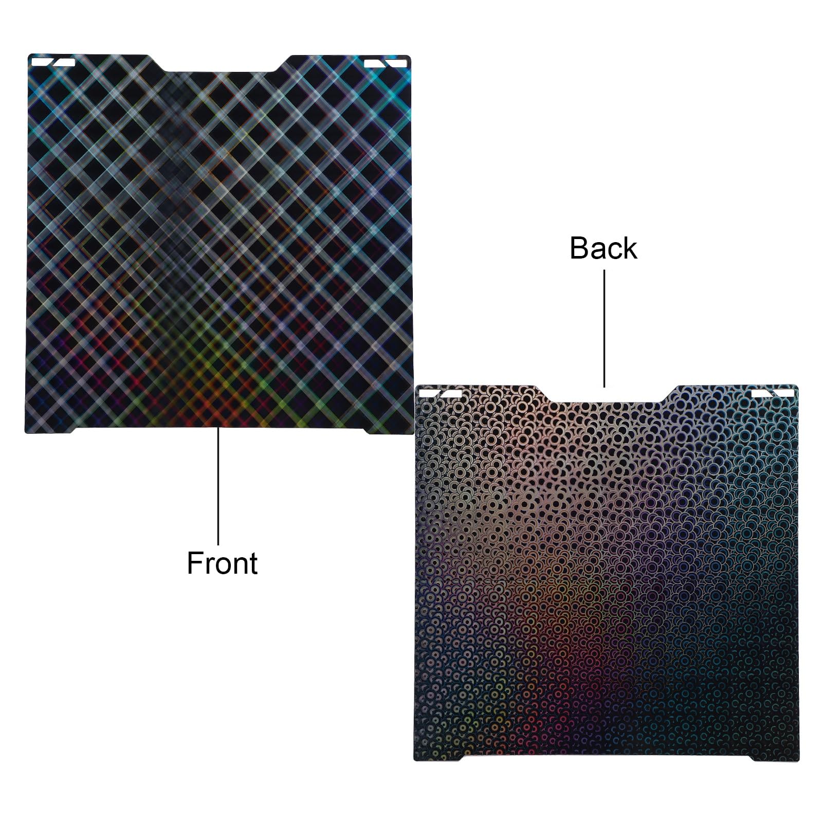 3D Drucker Bauplatte PEK H5H 346x355mm für H2D – Stark haftende flexible Druckplatte mit beidseitiger Nutzung, hoher Temperaturbeständigkeit und einfacher Druckentnahme