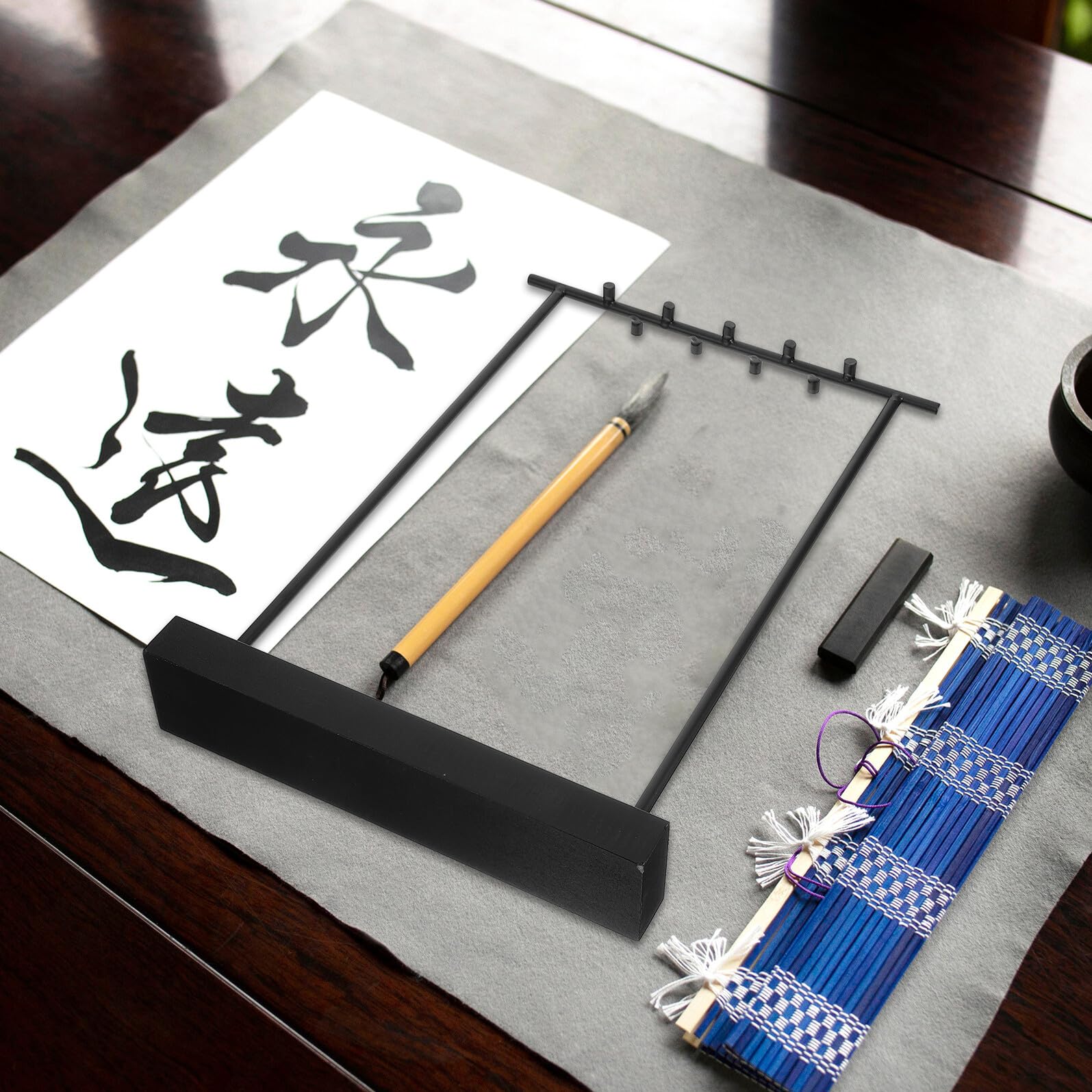 Kalligraphie Pinselhalter Aus Massivem Eisen Für Chinesische Pinseltrocknung Stabiler Stifthalter Hängender Pinselhalter Organizer Für Kalligraphiepinsel Und Schreibgeräte Traditio