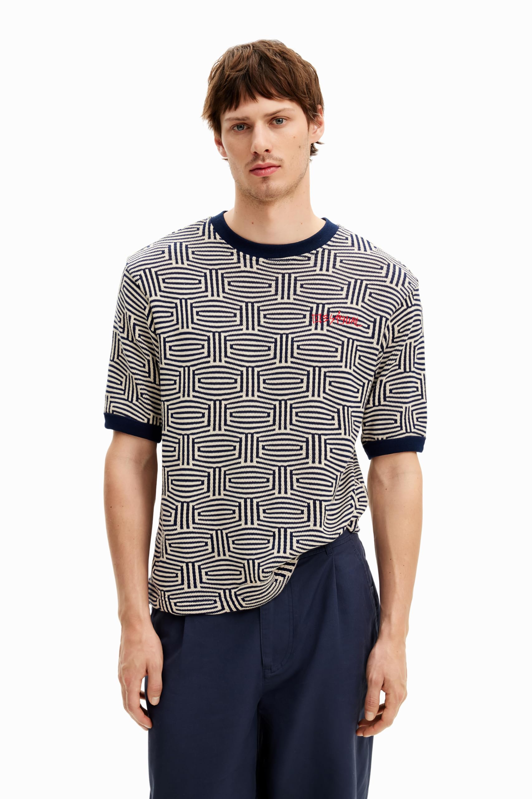 Desigual TS_ARATZ, 5000 Navy, S, Azul, S