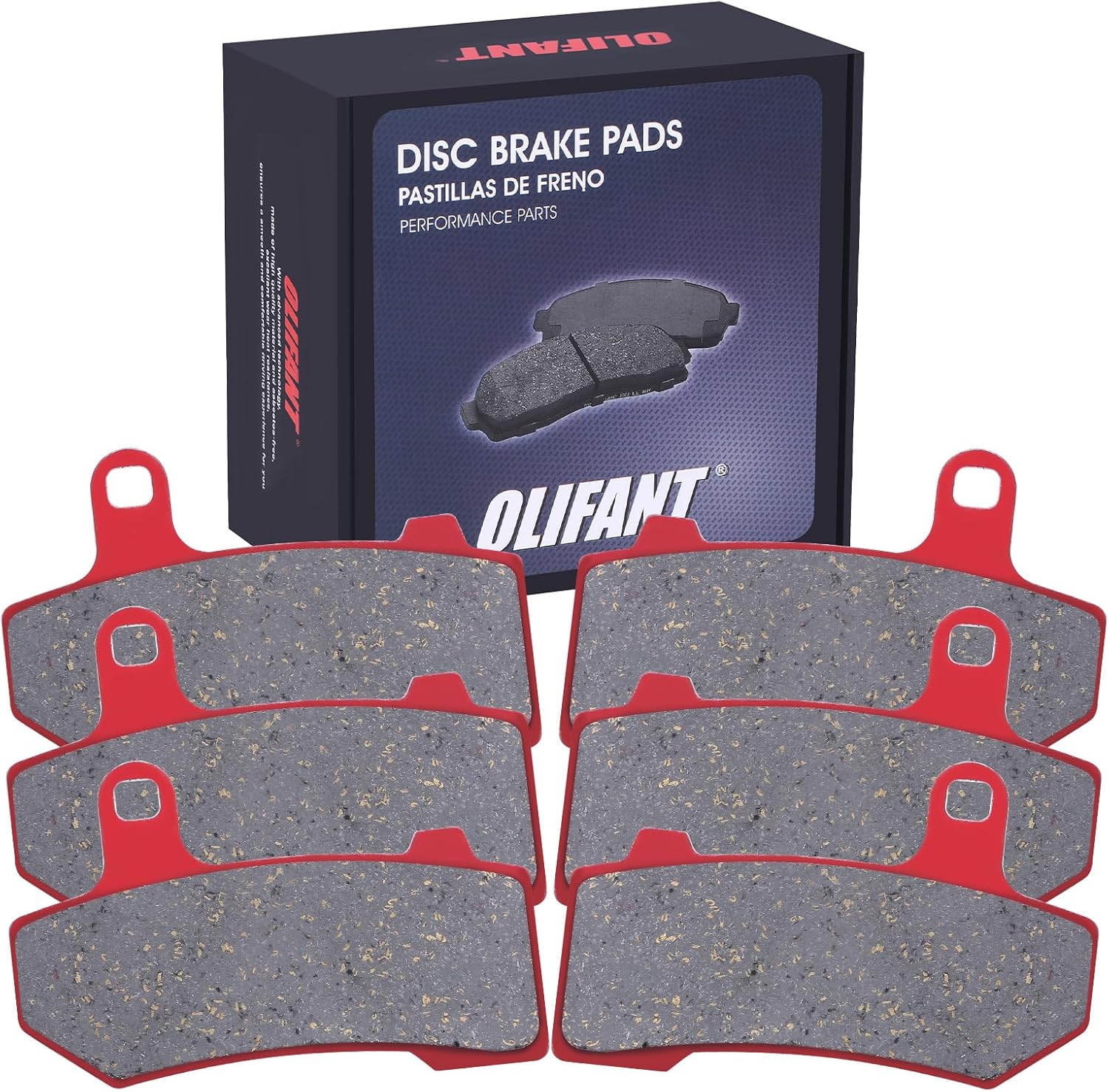 Front Rear Brake Pads For Harley Davidson 2008-2023/Street Glide 08-23/Road King 08/Electra Glide/Road Glide/CVO/V-Rod Harley Davidson VRSC/Trike Series Ceramics Brake Pad Set