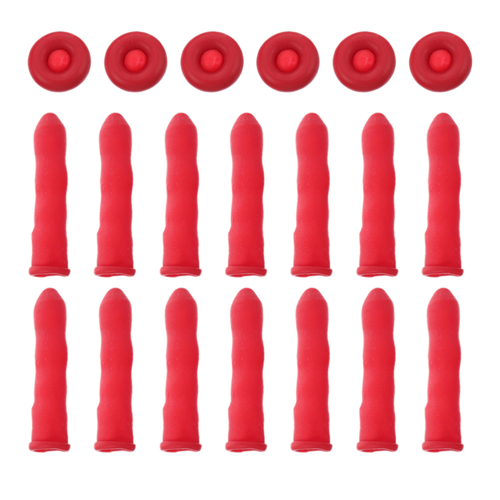 Image of 40pcs Caulk Caps Caulk Tube Sealer Caps Saving Sealer for Preserving and Sealing Open Tubes Universal Fit Red