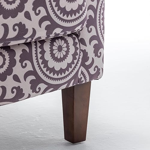 Miniatura 79 de Container Furniture Direct Silla de brazo contemporánea con marco de madera de abedul y tapicería de terciopelo, sillón para decoración de oficina y