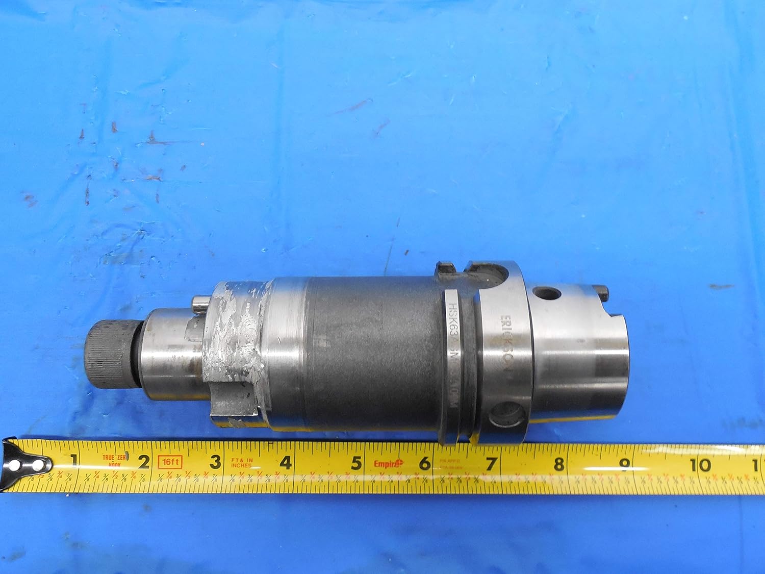 HSK63A 32MM Pilot 6.35MM Keys 100MM PROJ. Erickson HSK63AMC32100M Tool Holder