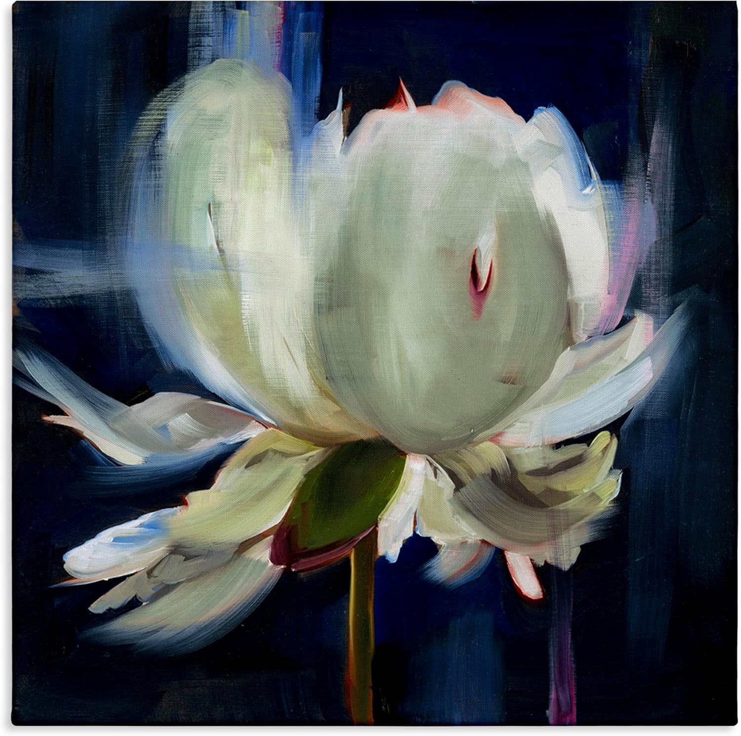 Stupell Industries Abstract Painted Flower Canvas Wall Art Design by Liz Jardine