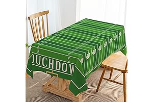 Football Fever on the Table With Patriots Tablecloth