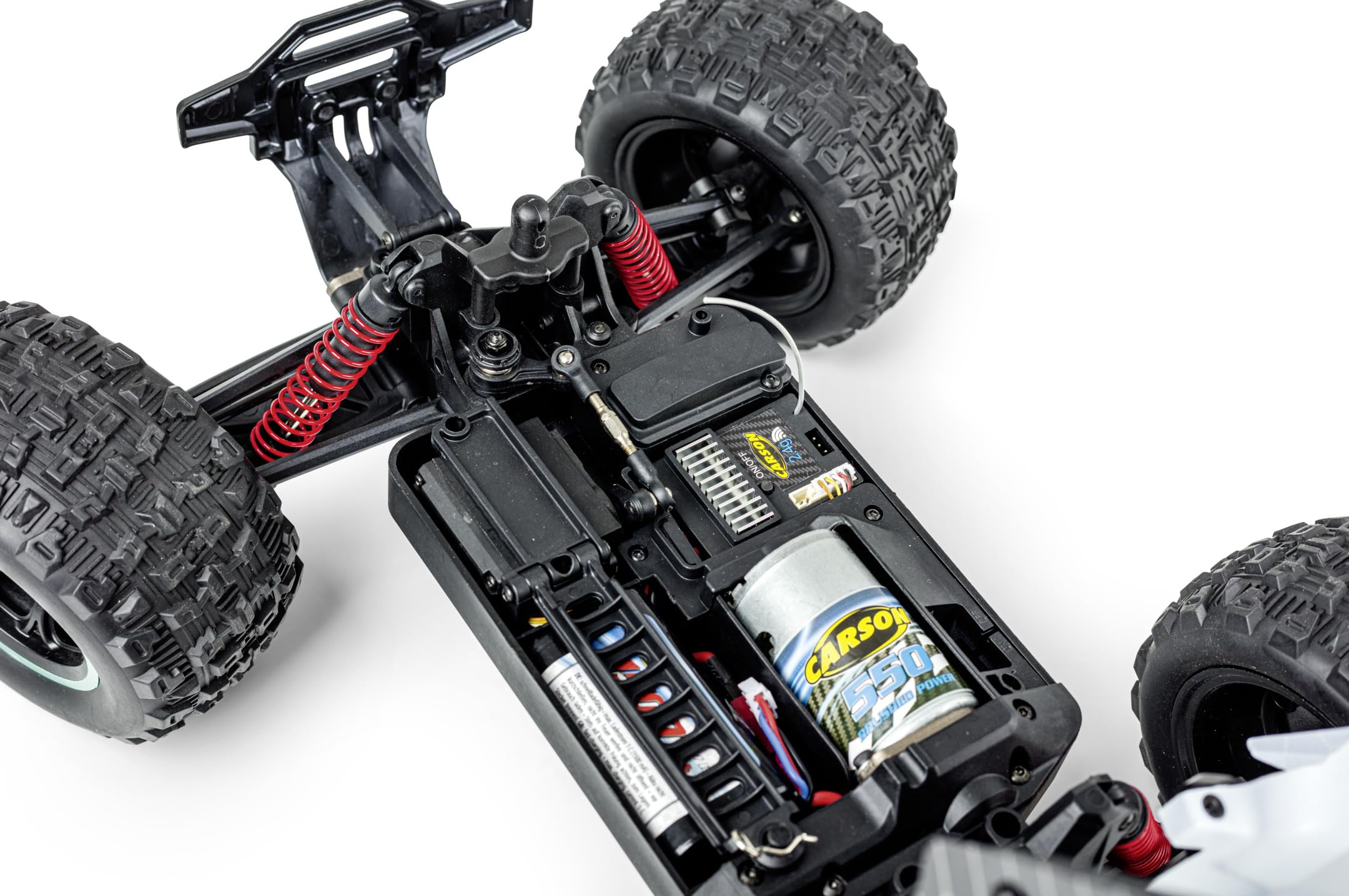 Carson 500404252 1:10 XS Stadium Fighter 100% RTR niebieski - zdalnie sterowany samochód, RC Buggy, w zestawie baterie i zdalne sterowanie, wózek offroad