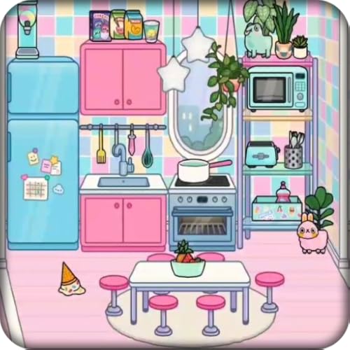 Neon Rainbow House for Toca Boca