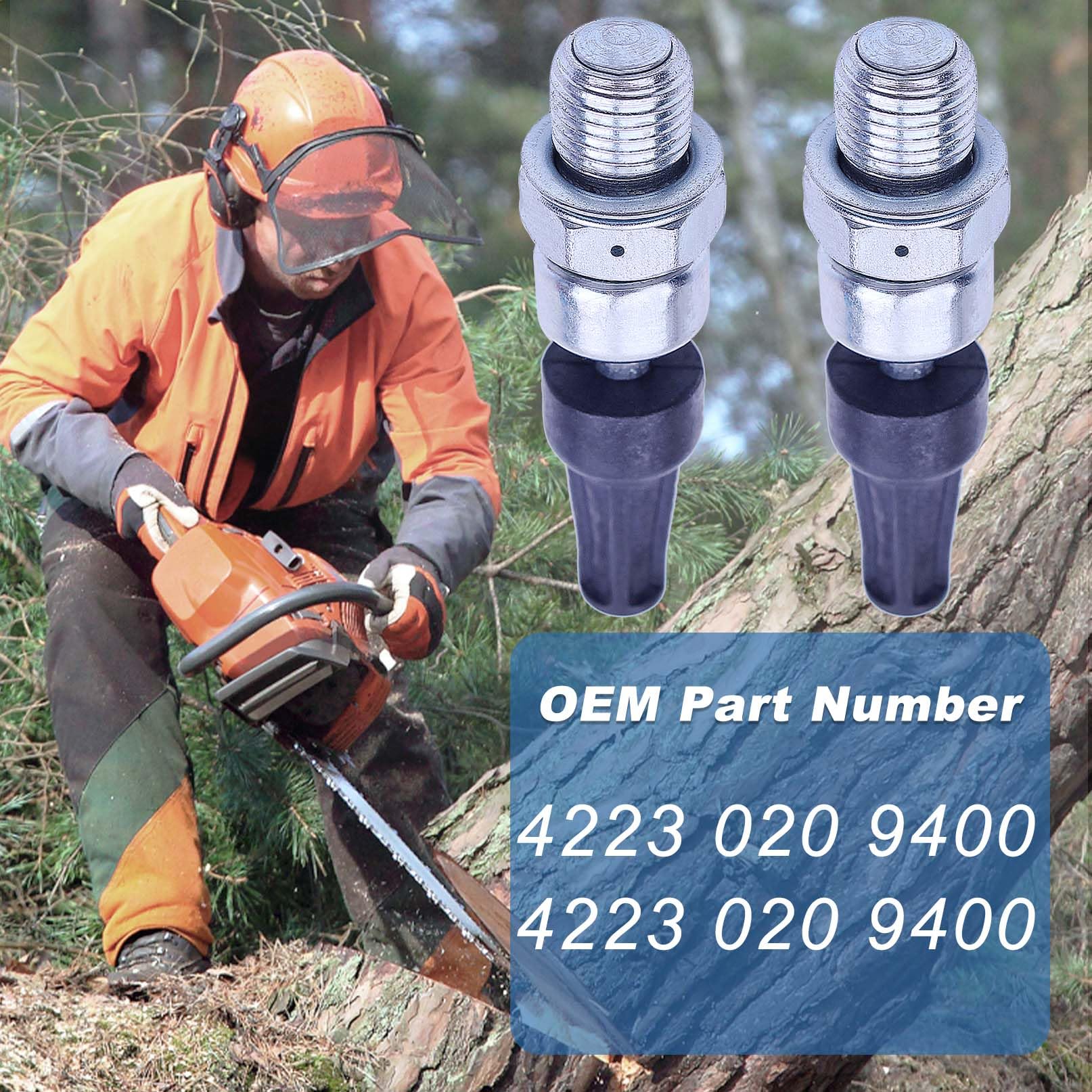 Create Idea Motordekompressionsventil 2er Set – 4223-020-9400 Ersatz Für Stihl TS400, TS410 & TS420, Erleichtert Das Starten, Einfache Montage, Langlebige Ausführung
