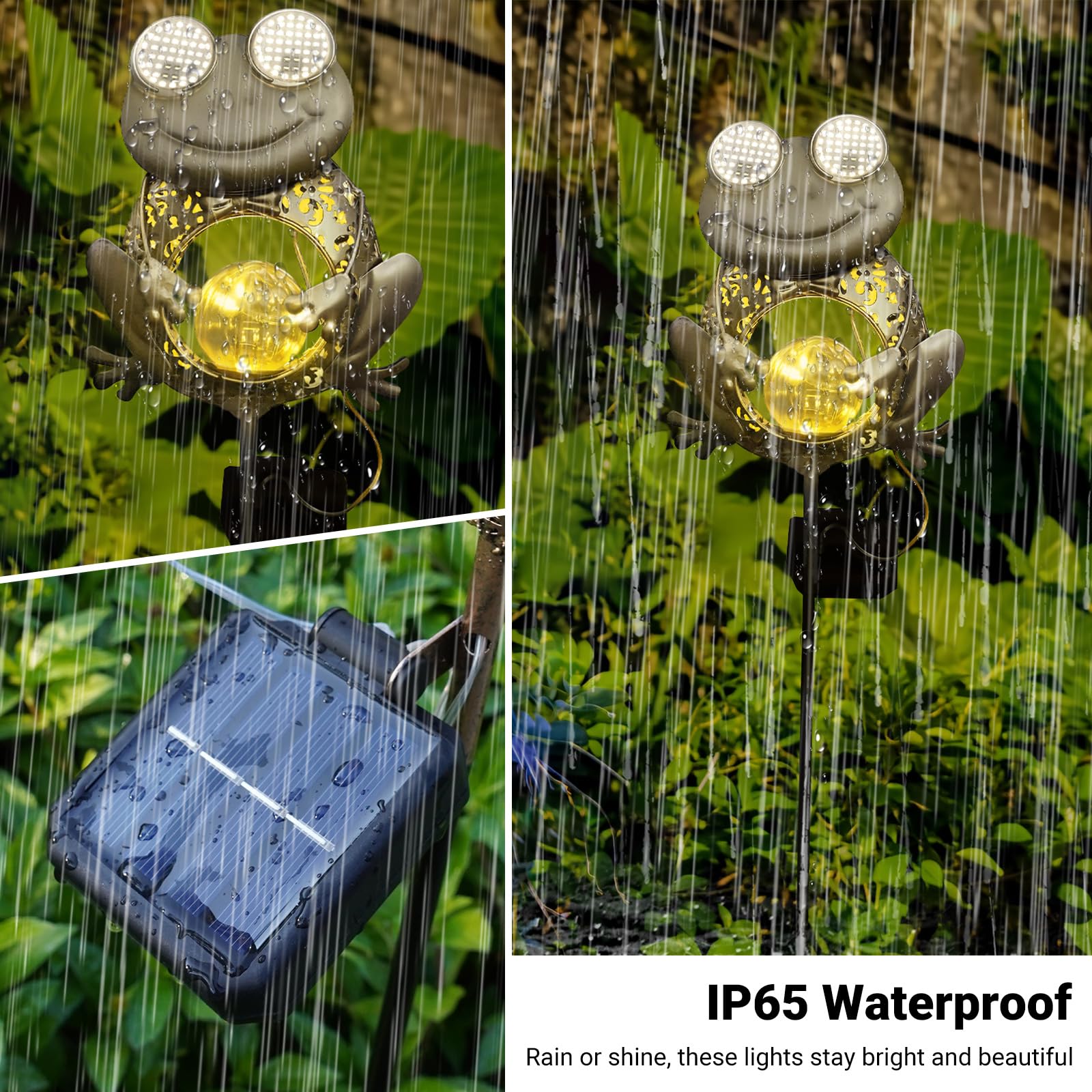 SRNPMIU Luci solari per esterni, decorazioni solari per esterni, decorazioni da giardino, impermeabili IP65, regali per donne e mamme, per cortile, patio, prato, vialetto, paesaggio