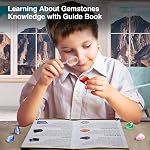 Mega Gemstone Dig Kit for Kids Ages 3+ – STEM Excavation Toy with 15 Real Crystals, Digging Tools, Magnifying Glass, and Educational Guide – Hands-On Science & Geology Learning