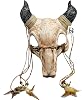 Voodoo Goat Ram Skull Horns Evil Devil Tribal Ram Masquerade Ball Headpiece Halloween Cosplay Costume Mask Headwear Horn