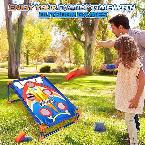 Miniatura 6 de Shylizard Juego de lanzar bolsas de frijoles para actividades al aire libre, el juego de lanzamiento de bolsas de frijoles es un juguete para niños