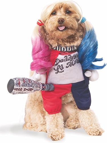 Rubie's DC Comics - Disfraz de mascota de Harley Quinn, de Escuadrón Suicida, talla M