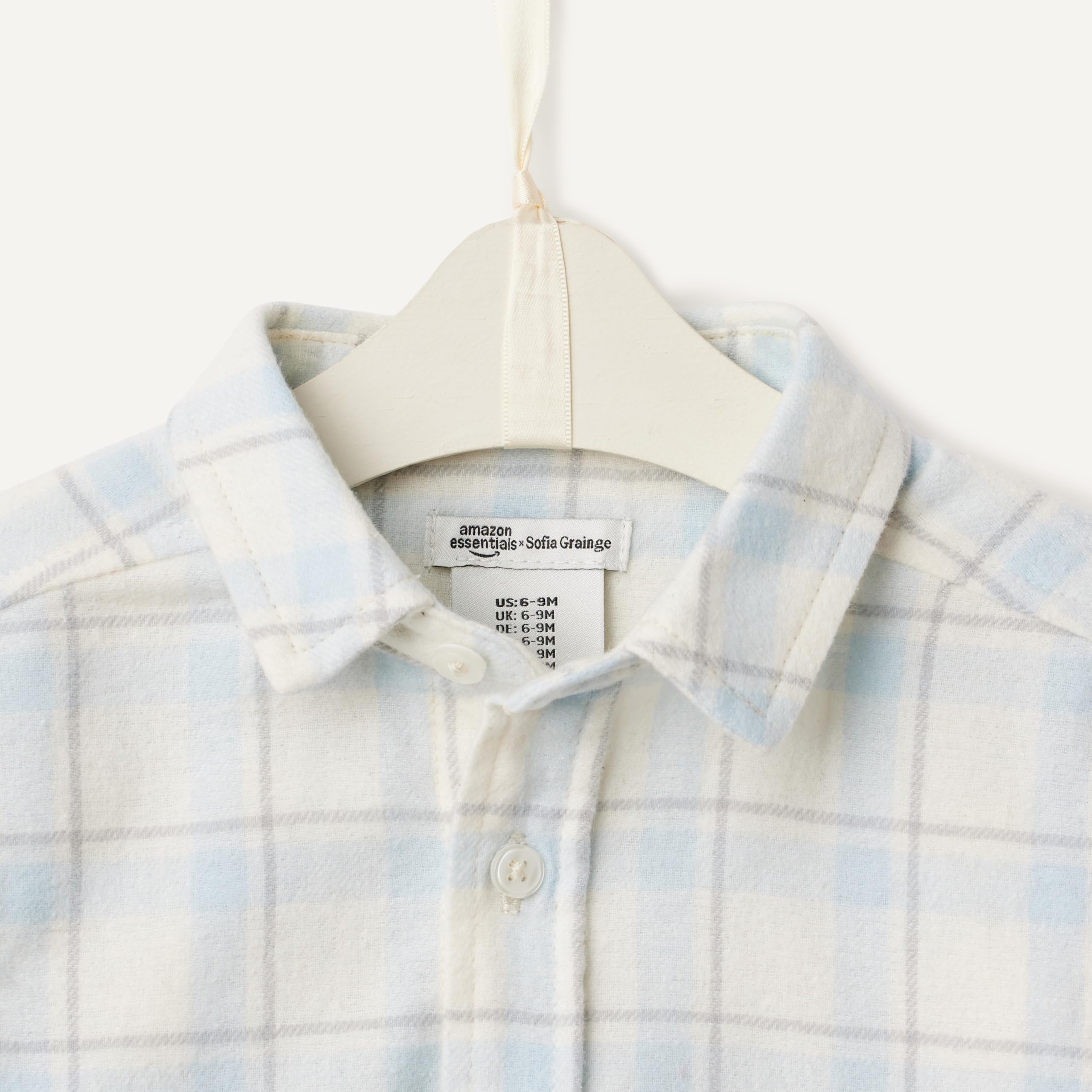 Amazon Essentials Unisex bebé Camisa de Franela de Cuadros con Botones