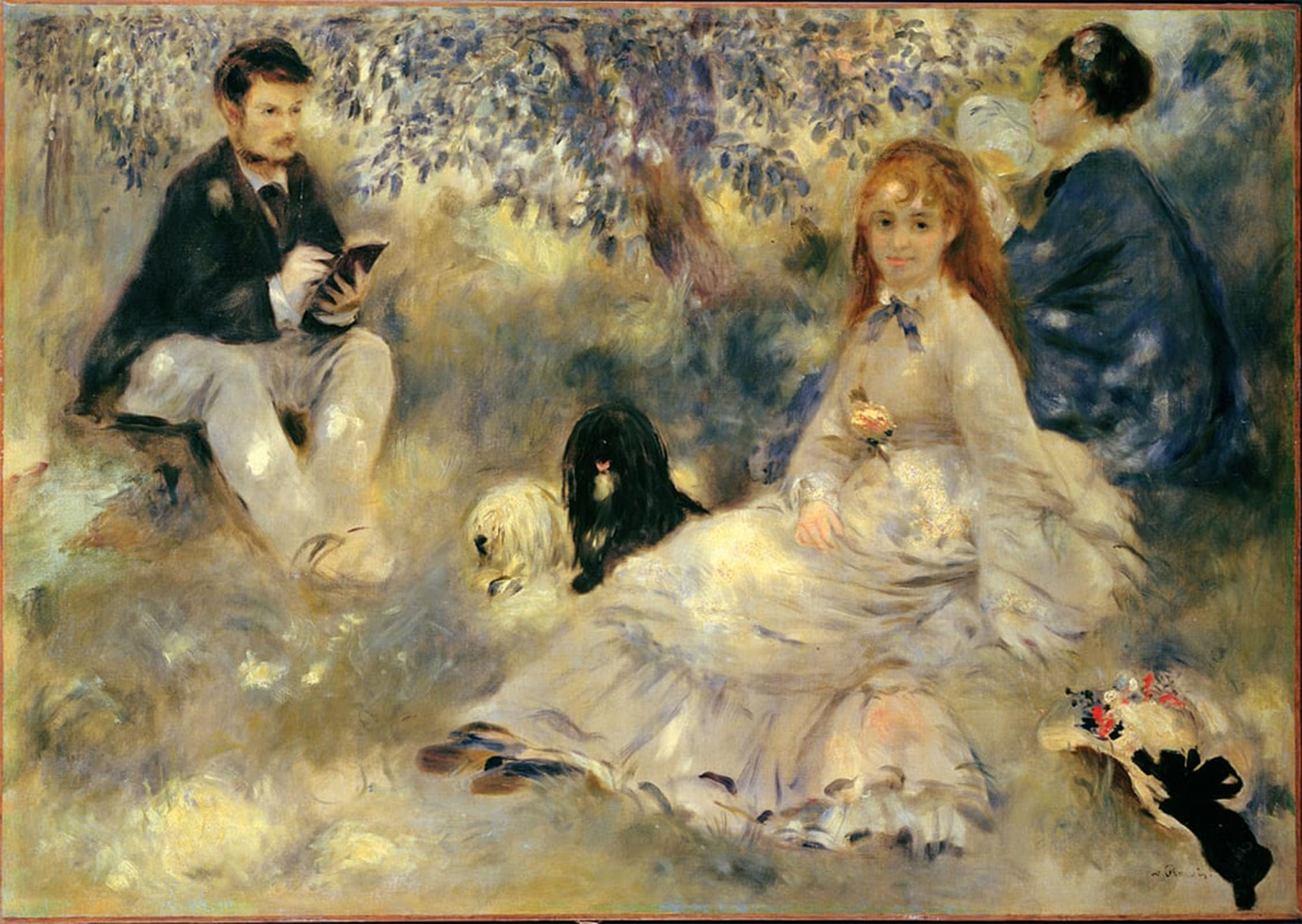 ARTXLXXBN Famous Print Painting Colorful Art Print the Henriot Family by Pierre Auguste Renoir Canvas Art Decorations for Home Decor 60x90cm