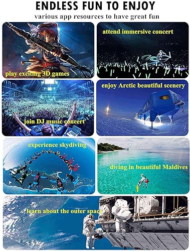 Miniatura 8 de VR Headset Virtual Reality Headset w Controller  Headphones for Kid Adult Play 3D Game Movie Universal VR Set Glasses Goggle Bundle for PC Android