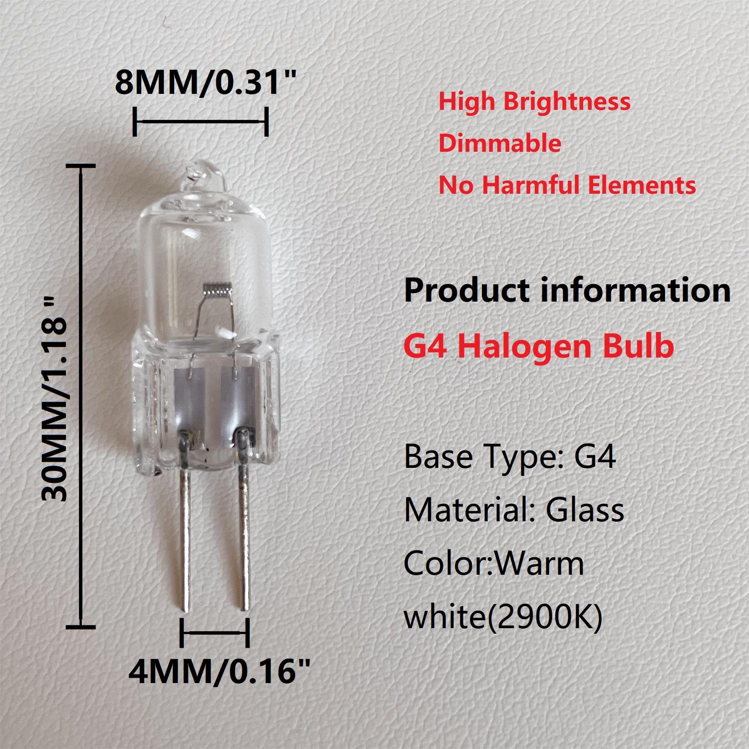 Amazon | ハロゲン電球 10 個 G4 6V 15 ワットタングステン