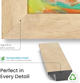 Museum Maple 65 Slim Deco TV Frame - Compatible ONLY with Samsung The Frame TV and Pro TVs (Fits 2021-2026, LS03A, LS03B,LS03C,LS03D,LS03FA,LS03FW)