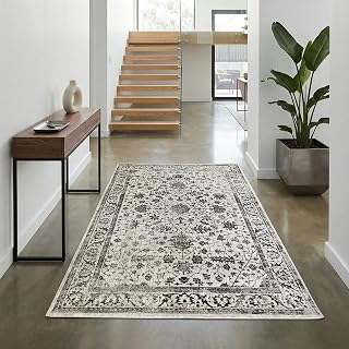 Teppich-Traum Orientteppich Pflanzenornamente Creme 80x150 cm