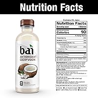 Vista 17 de Bai - Puna coco piña - Agua con sabor a coco y piña, bebida con infusión antioxidante, botellas de 18 onzas líquidas, paquete de 12