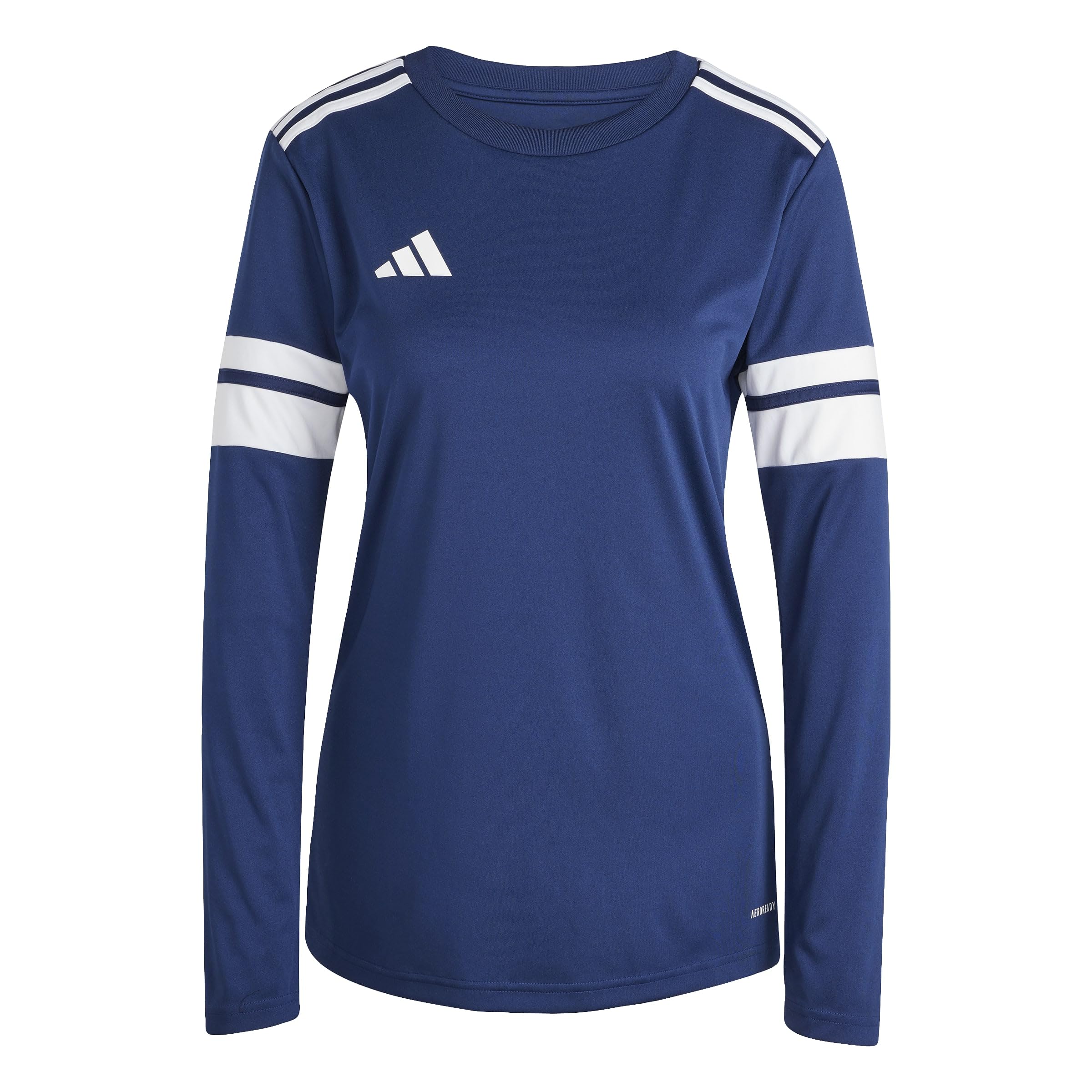 adidas Women's Squadra25 Jersey Long Sleeve Shirt, Team Navy Blue 2/White, XL